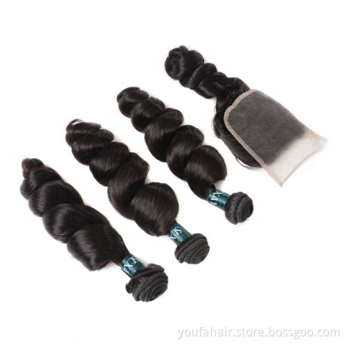 Virgin Brazilian Malaysian Peruvian Hair Loose Deep Wave Virgin Hair Weaves Bundles Cuticle Aligned Human Hair Curly Extensions